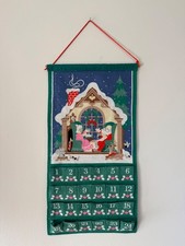 VTG 1987 Avon Christmas Advent Countdown Calendar Santa Mrs Claus No Mouse picture