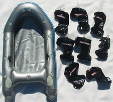 Vintage Mercury Outboard Inflatable 8 Motors & Quicksilver 330 Boat Mini Promo picture