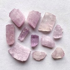 3pcs Rare Purple Kunzite Crystal Stone Love Home Decor Healing Reiki Energy Gift picture