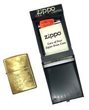 1993 Solid Brass Zippo Lighter * Niagara Falls * Unfired picture