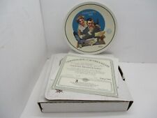 1992 Mother's Day Norman Rockwell Knowles China Plate Gentle Reassurance W/ COA picture
