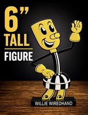 6” Willie Wiredhand Figure Retro Electric Mascot Display Statue Utility Office picture
