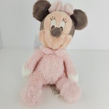 Disney Parks Baby Minnie Mouse Rattle Stuffed Animal Plush 10