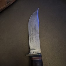 VTG 1950s Official Boy Scouts of America fixed blade knife and case USA picture