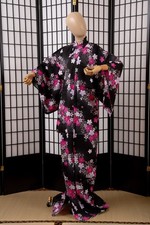 DEAR VANILLA JAPANESE YUKATA KIMONO WOMEN'S SUMMER MATSURI COTTON ROBE DRESS picture