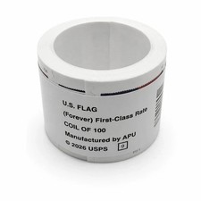 A Roll Of 100 2026 Flag Forever Stamps picture