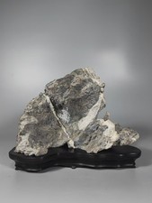 #10197natural chinese Suiseki Bonsai Ying stone-mountain-chinese art stone picture