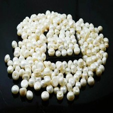 White Pearl 100 Pieces  Australian Loose Gemstone Lot Round Cut Natural picture