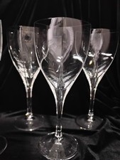 MIKASA PANACHE PLATINUM BLOWN Square Stemmed Wine Glasses, Set Of 6, 9oz picture
