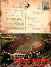 Vintage California Rose Bowl Pasadena CA Postcard Used 50921 picture