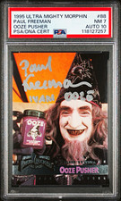 1995 Ultra Might Morphin Power Rangers #88 Ooze Pusher Signed Freeman PSA 7/10 picture