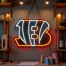 Cincinnati Bengals LED Neon Sign With Dimmer USB Powered Adjustable Light picture