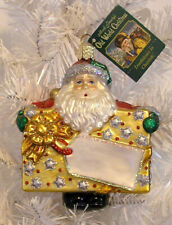 2008 - SPECIAL DELIVERY SANTA - OLD WORLD CHRISTMAS BLOWN GLASS ORNAMENT - NEW picture