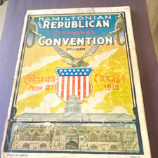 1912 Republican National Convention Chicago Program Albert B. Cummins   RARE picture
