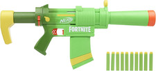 Nerf Fortnite Smg-Zesty Blaster, 10 Nerf Elite Darts, 10-Dart Clip, Removable St picture