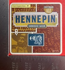 OMME GANG OMMEGANG HENNEPIN SAISON COOPERSTOWN 4 INCH SQUARE BEER COASTER picture