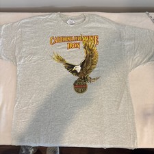 Harley-Davidson Motor Cycles  Gray T-Shirt Size 2X #92 picture