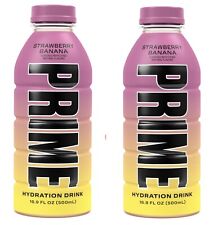 2 Logan Paul PRIME Hydration Drinks New STRAWBERRY BANANA Sealed KSI NEW picture