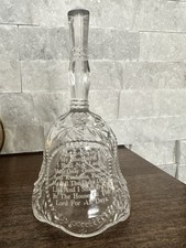 Vintage Psalm 23 “The Lord Is My Shepherd” Praying Hands Glass Bell picture