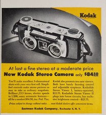 1955 Print Ad Kodak Stereo Cameras Eastman Kodak Rochester,New York picture