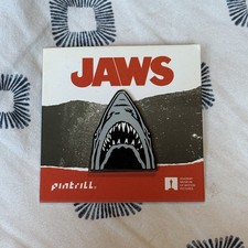 Enamel Pin - Jaws - Embossed Lapel Pin Badge NEW picture