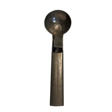 VTG Peerless Ice Cream Scoop Silver Metal Thumb Lever Mechanical Pat 2756698 USA picture
