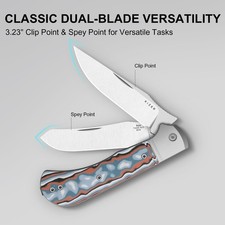 Kizer Trestle TP AirTi Folding Knife BD1N Blade Aluminum Handle K3761TPA4 picture