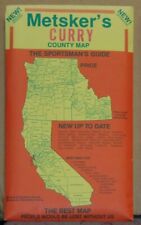 Early 1990's  Metsker Map of Curry County, Oregon picture