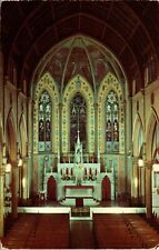 Interior Saint Josephs Church Yonkers NY New York Postcard VTG UNP Vintage picture