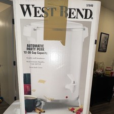 West Bend Party Perk Automatic Coffee Maker 12-30 Cup/ Double Wall Insulation picture