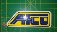 Vintage AFCO BLUE/YELLOW/WHITE  Sticker Decal Original Old Stock Racing picture