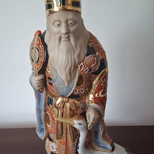 Wildwood Imports Japanese Porcelain Figure Statue with Crane No. 90636 17
