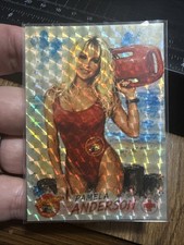 Pamela Anderson Prizm Refractor Style Custom Trading Card Art picture