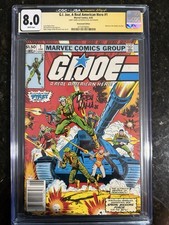 G.I. Joe #1 ARAH, CGC/JSA  8.0 Signed Larry Hama Newsstand 1982🔥🔥🔥🔥 picture