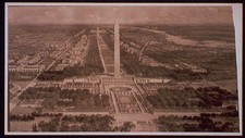 Photo:Washington DC Washington Monument Mall 1900s Aerial View picture