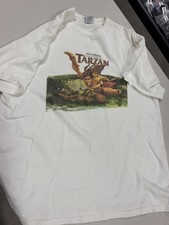 Vintage 1999 Disney Store Tarzan T-Shirt Walt Disney Pictures Presents XL picture