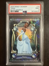 2025 Topps Disney Wonder Tiana Black Sparkle /10 Princess PSA 9 🔥🔥POP 1🔥🔥 picture