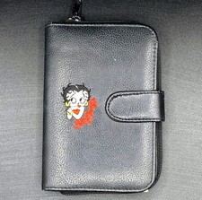 Vintage Multifunctional Betty Boop Leatherette Checkbooks Organizer Pocketbook picture