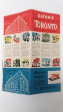 VINTAGE EATON'S OF CANADA TORONTO VISITORS' MAP & GUIDE 1952 1953 PLUS MORE picture