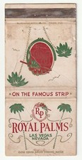 MATCHBOOK COVER - ROYAL PALMS HOTEL - LAS VEGAS NEVADA - CASINO picture
