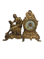 Antique Original 1900s ANSONIA RACINE Clock With Key And Pendulum Fully Serviced picture