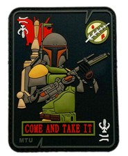Mandalorian Boba Come and Take it Dead Card Patch [3D-PVC-Hook Fastener CT2] picture
