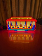 Mr Rogers Neighborhood Trolley - USB Lighted LED Sign - Man Cave - Arcade picture