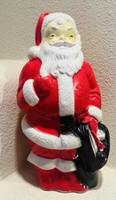 Vintage 1968 Empire Blow Mold Christmas Santa Claus Tabletop 13 Inch picture