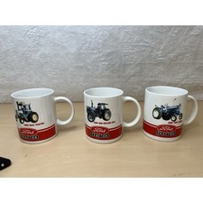 Vintage Ford Tractor Coffee Mug Lot 3 9600 8730 7000 Series Licensed 10oz picture