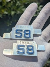 1958 Oregon License Plate Tab Set **Matching Numbers picture