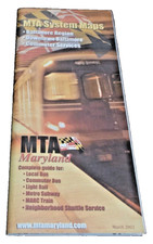 MARCH 2002 MARYLAND MTA BALTIMORE SYSTEM MAP  picture
