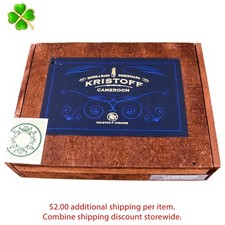 Kristoff Figurado Cameroon Empty Wood Cigar Box 8.5