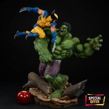 Hulk vs Wolverine Statue Action Figure Justice League Avengers Combat Maquette picture