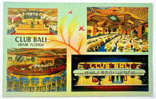 Vintage Club Bali Tropical Supper Club Miami Florida Souvenir Postcard picture